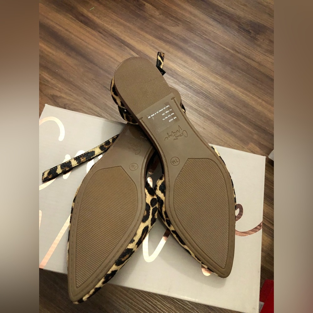 Animal print flats